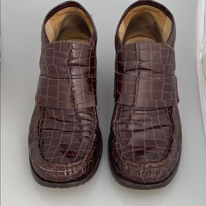 Patrick Cox VINTAGE  faux crocodile brown leather